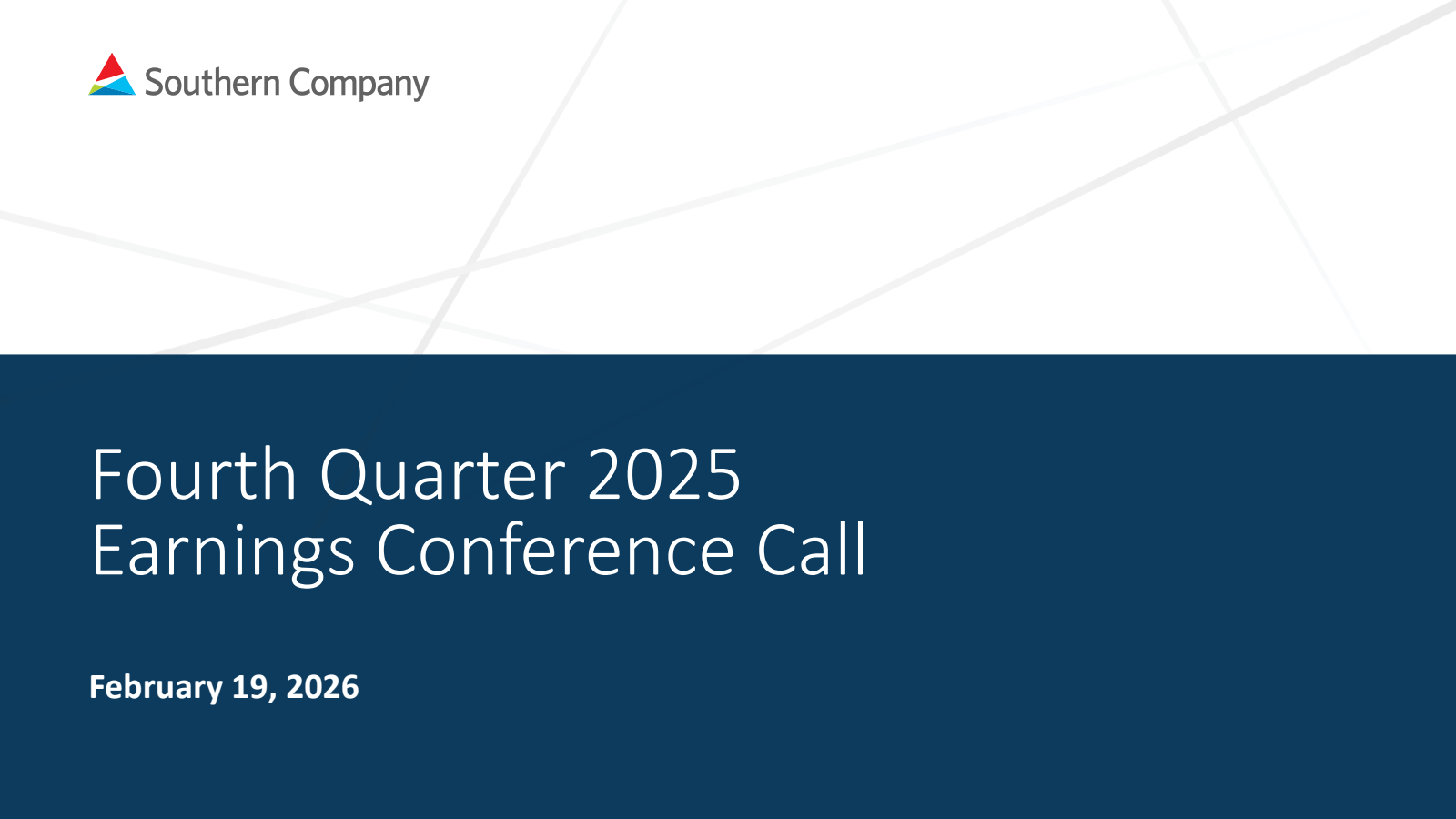 SO Q4 2025 Earnings Report on 2/18/2026