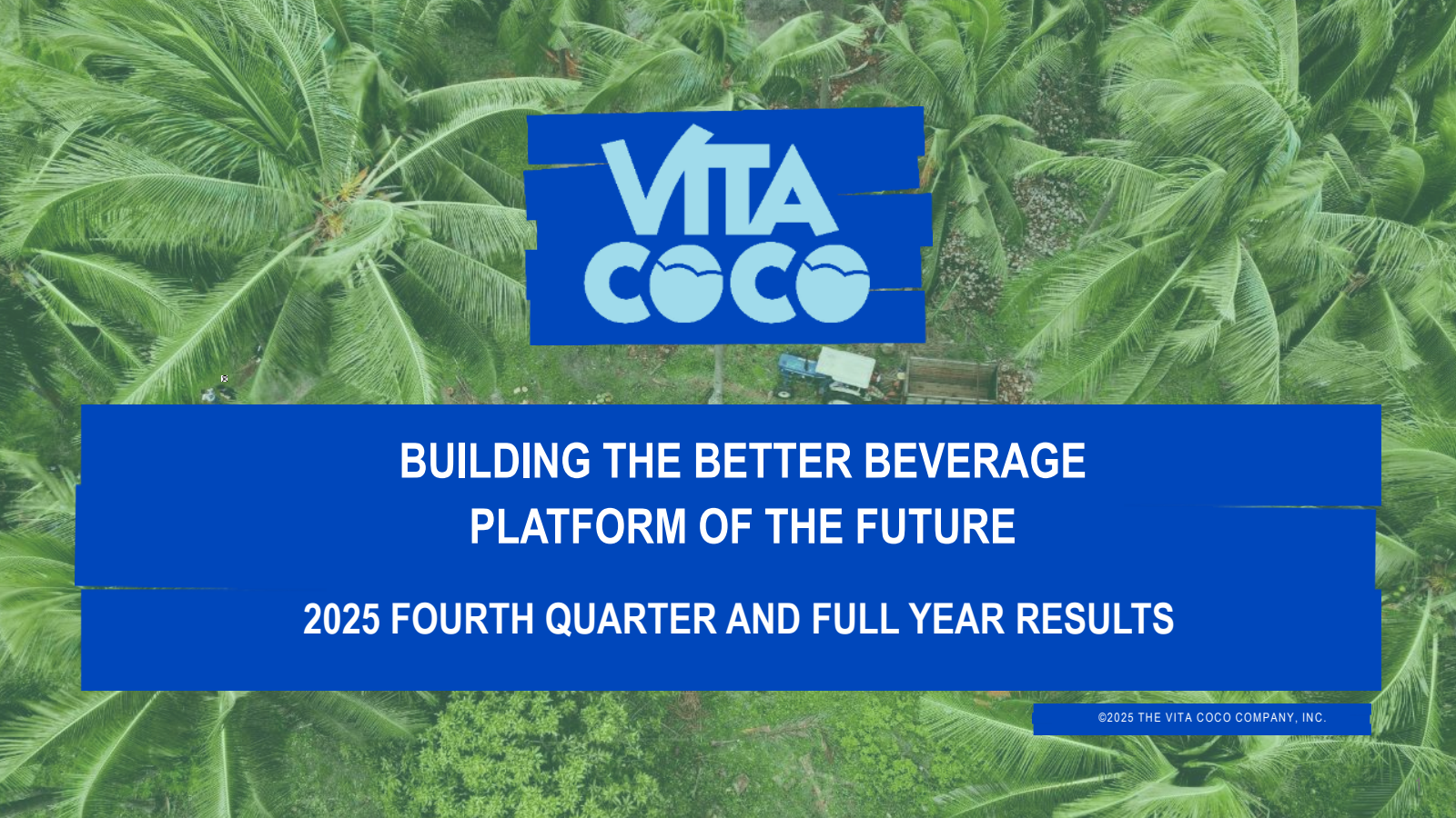 Vita Coco's Q4 2025 Slide Deck