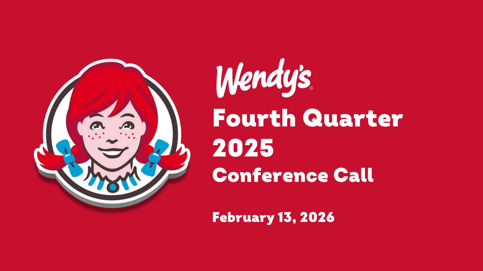 Wendy's' Q4 2025 Slide Deck