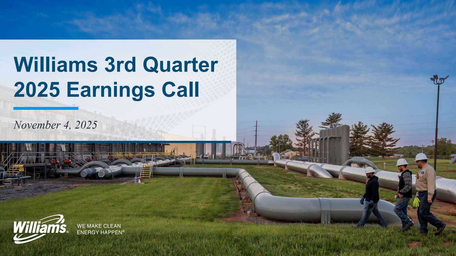 Williams Companies' Q3 2025 Slide Deck