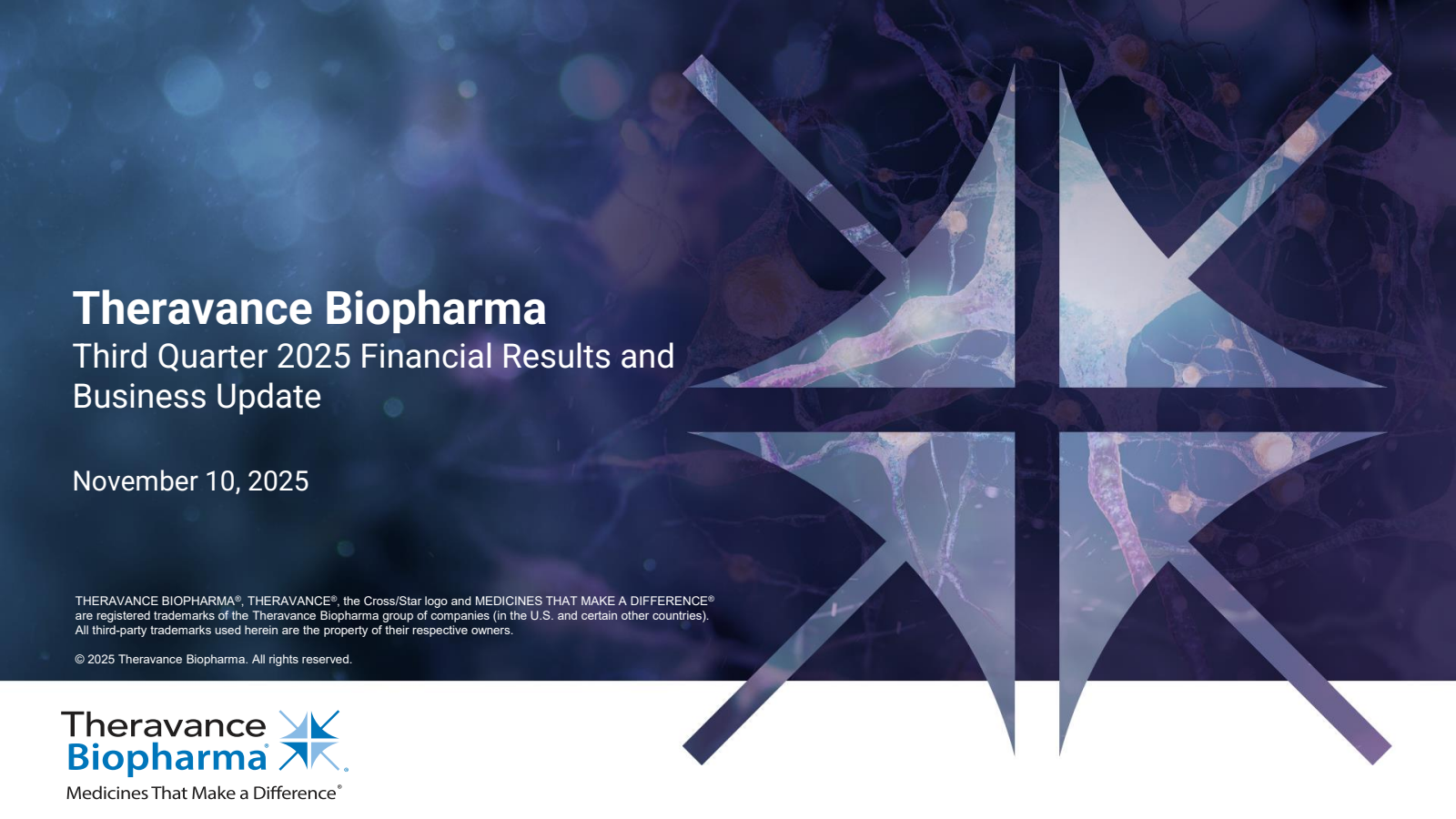 Theravance Biopharma's Q3 2025 Slide Deck