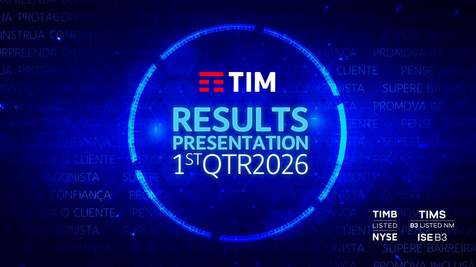 TIM's Q1 2026 Slide Deck
