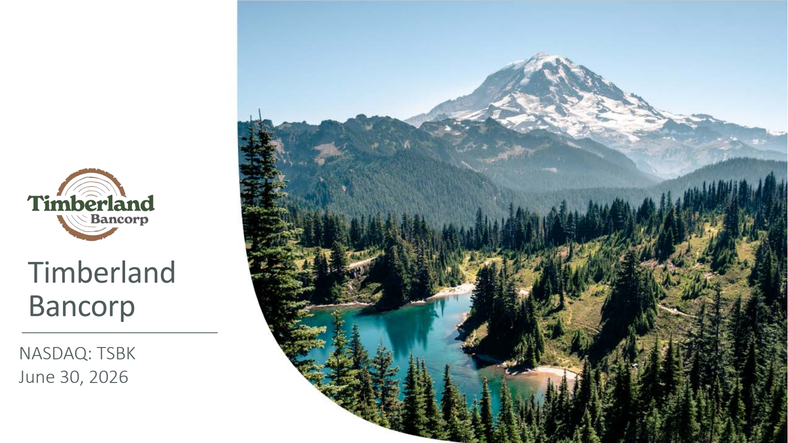 Timberland Bancorp's Q3 2026 Slide Deck