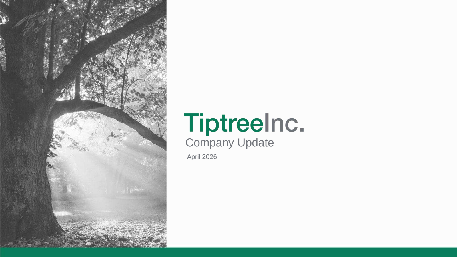 Tiptree Financial's Q1 2026 Slide Deck