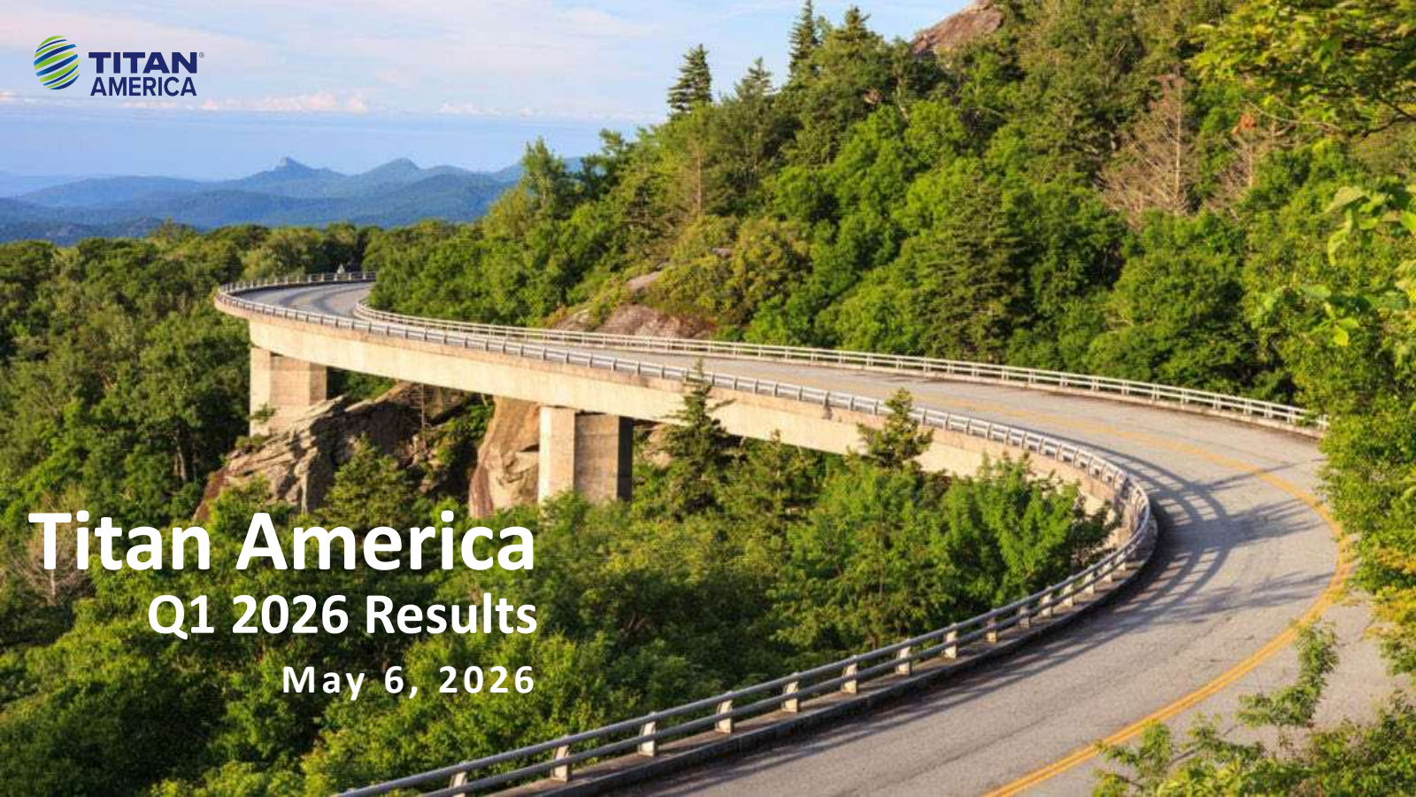 Titan America's Q1 2026 Slide Deck