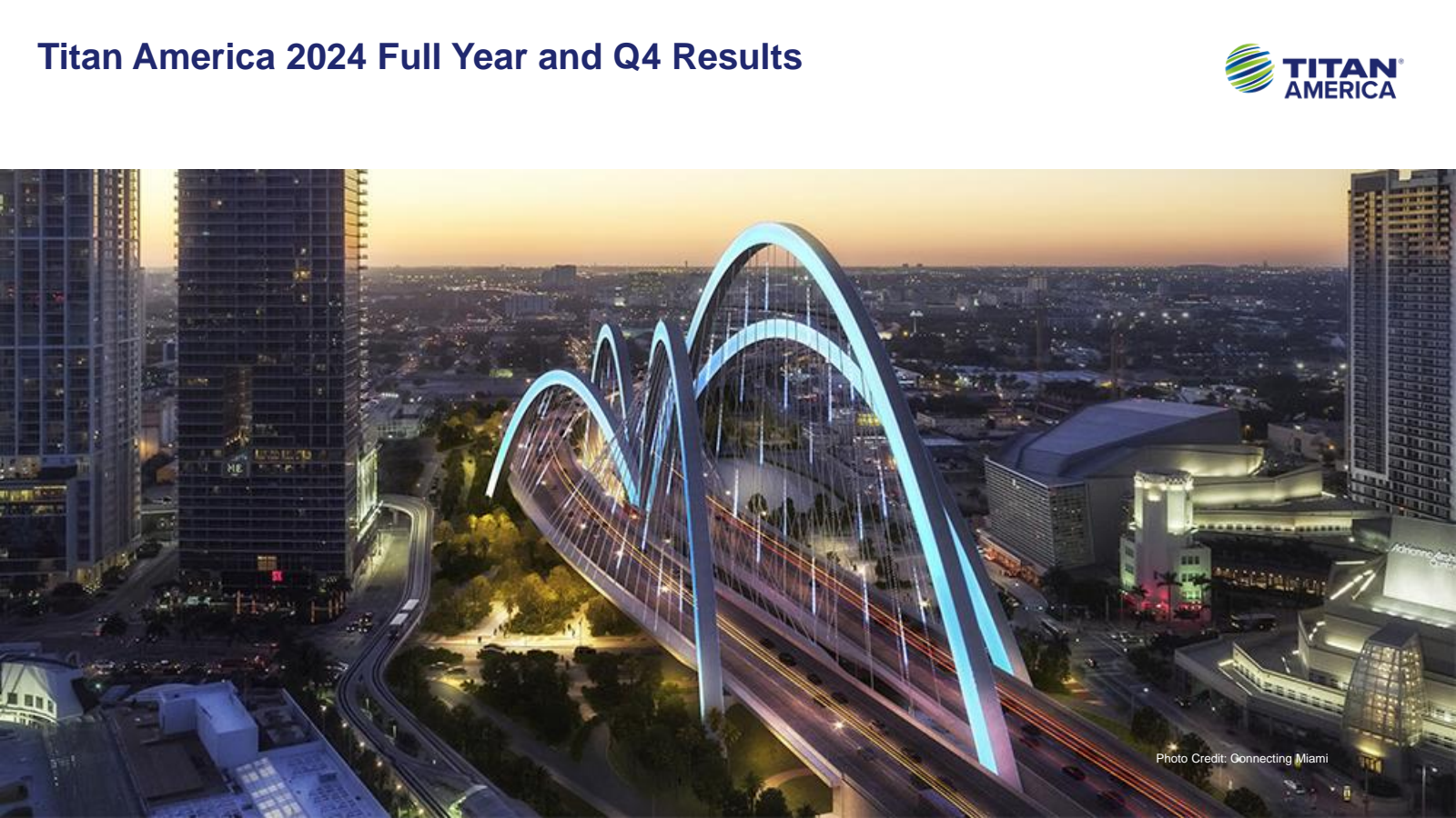 Titan America's Q4 2024 Slide Deck