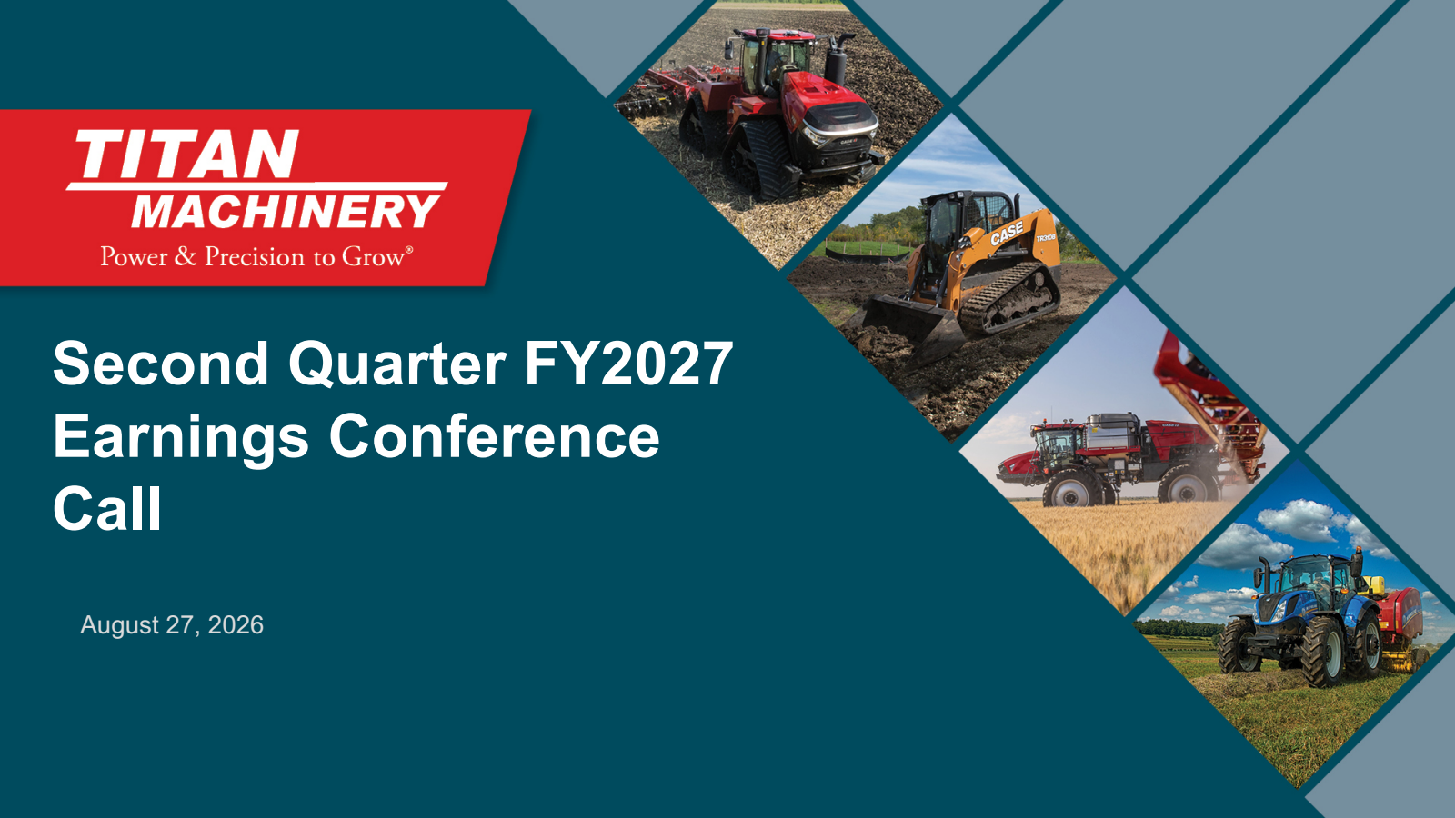 Titan Machinery's Q2 2027 Slide Deck