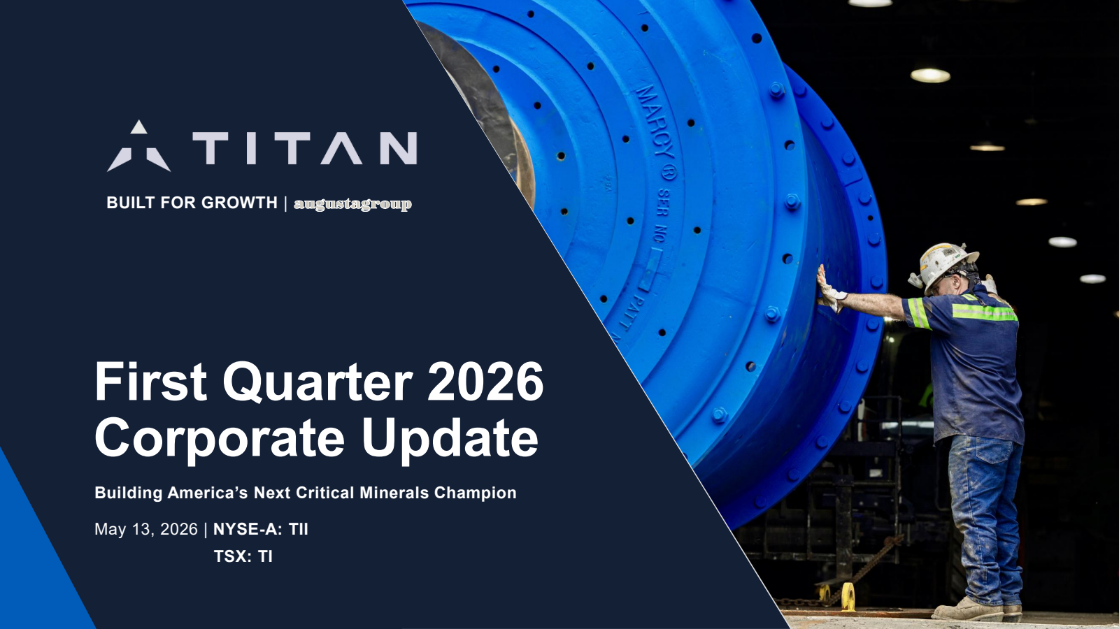 Titan Mining's Q1 2026 Slide Deck