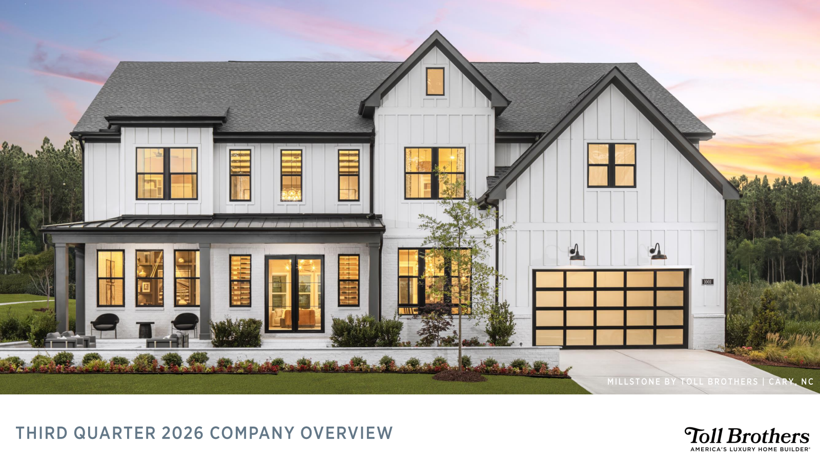 Toll Brothers' Q3 2026 Slide Deck
