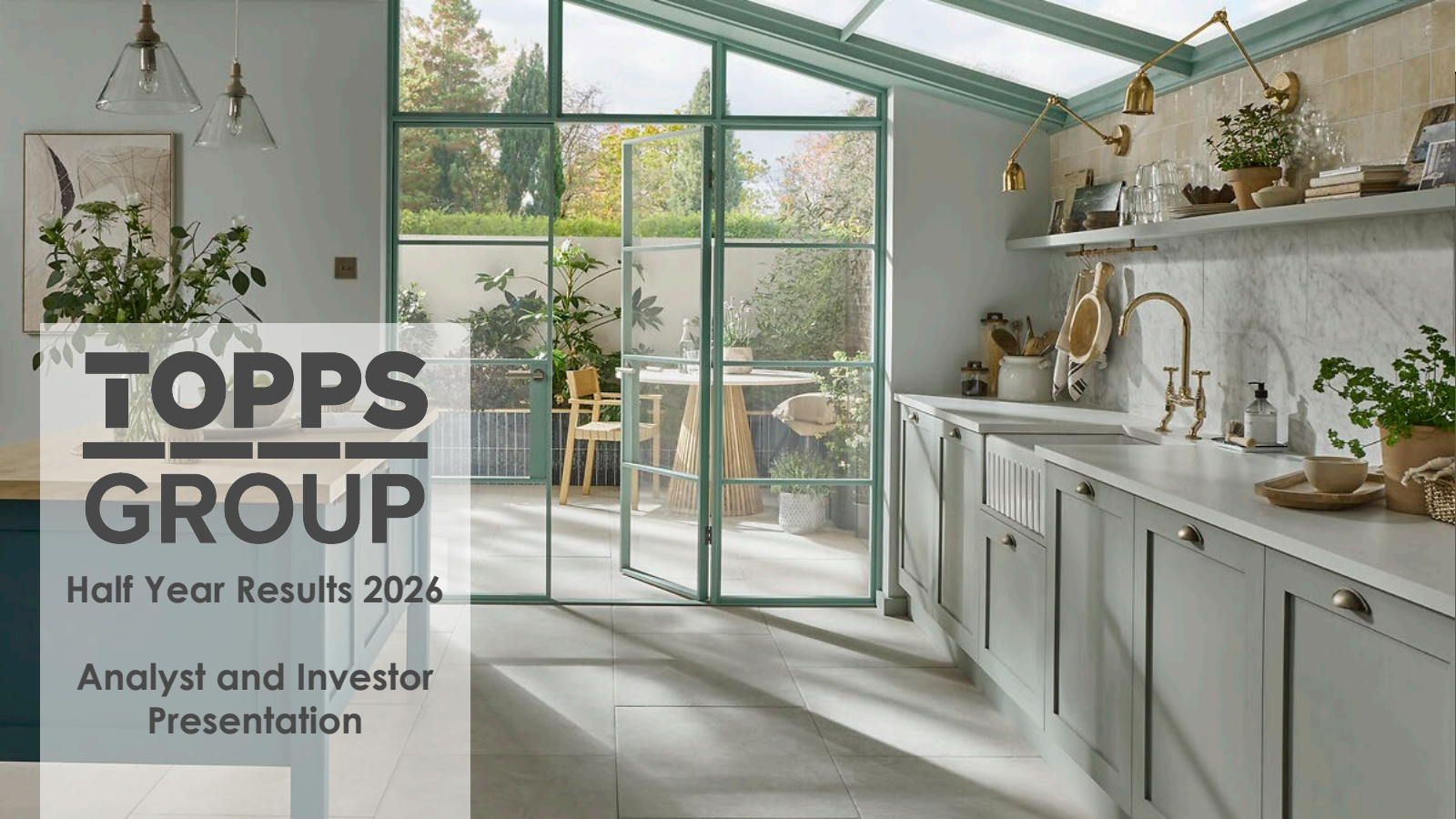 Topps Tiles' H1 2026 Slide Deck