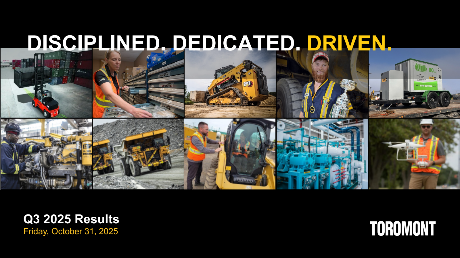 Toromont Industries' Q3 2025 Slide Deck