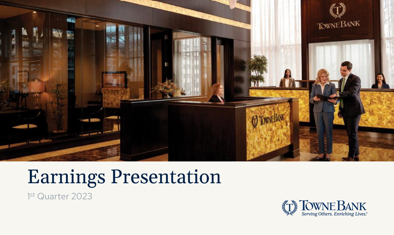 TowneBank's Q1 2023 Slide Deck