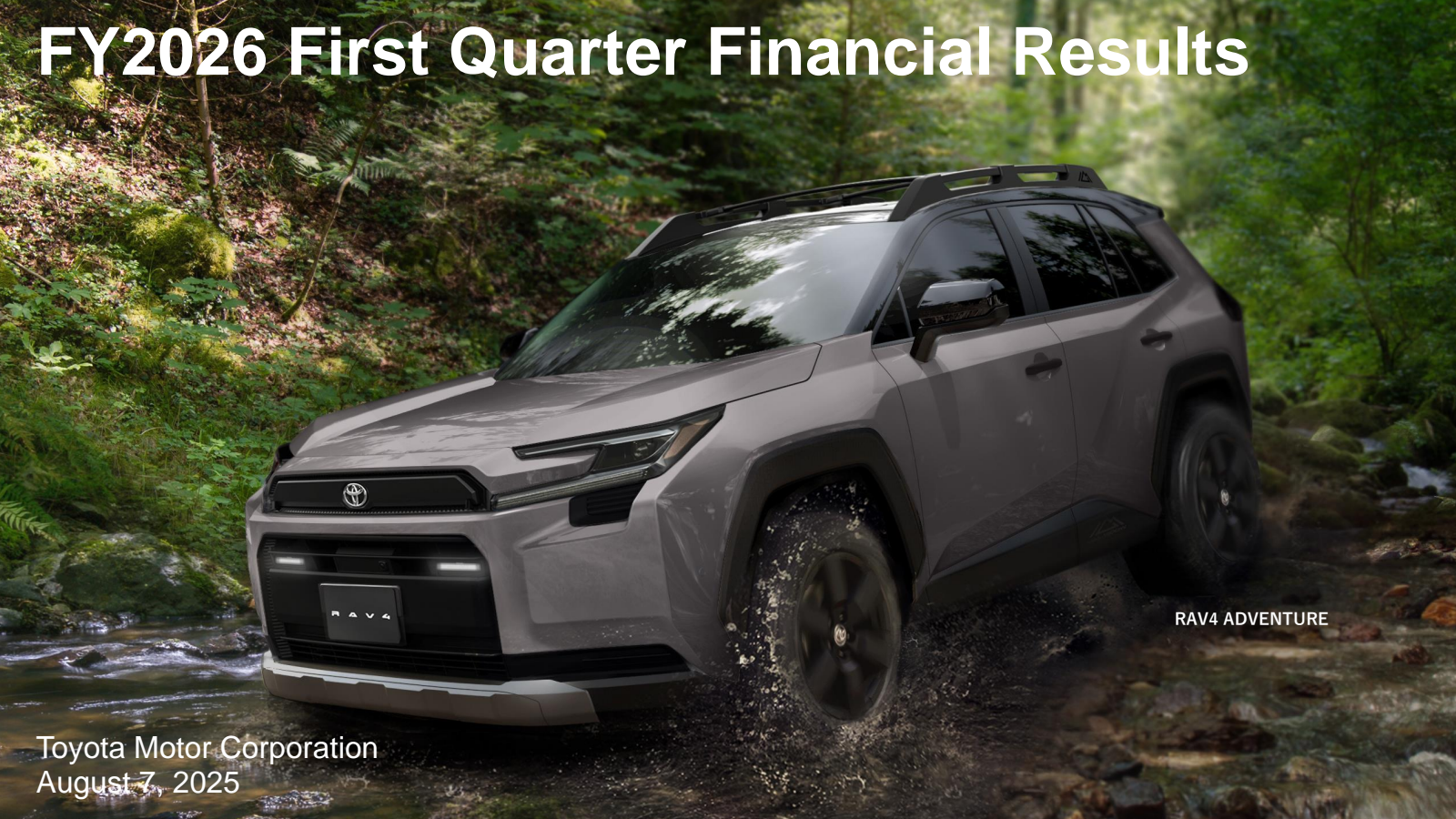 Toyota Motor's Q1 2026 Slide Deck