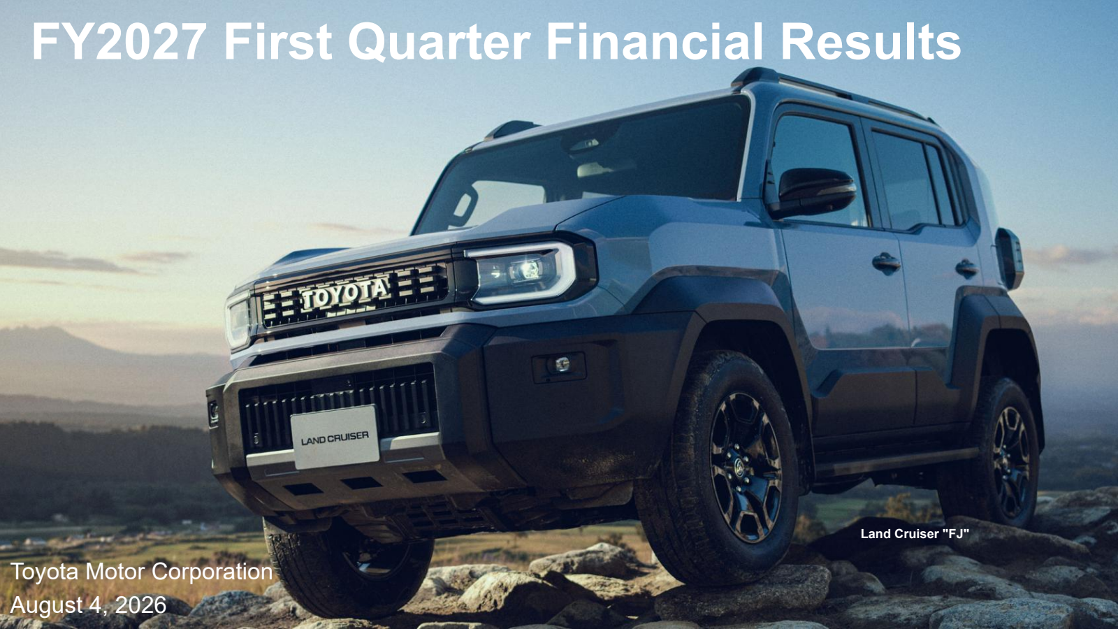 Toyota Motor's Q1 2027 Slide Deck