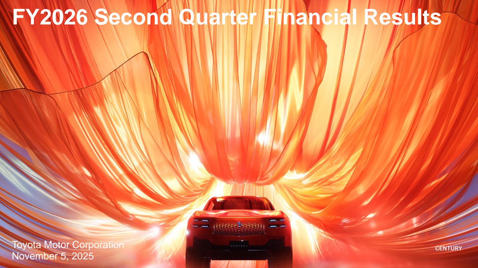 Toyota Motor's Q2 2026 Slide Deck