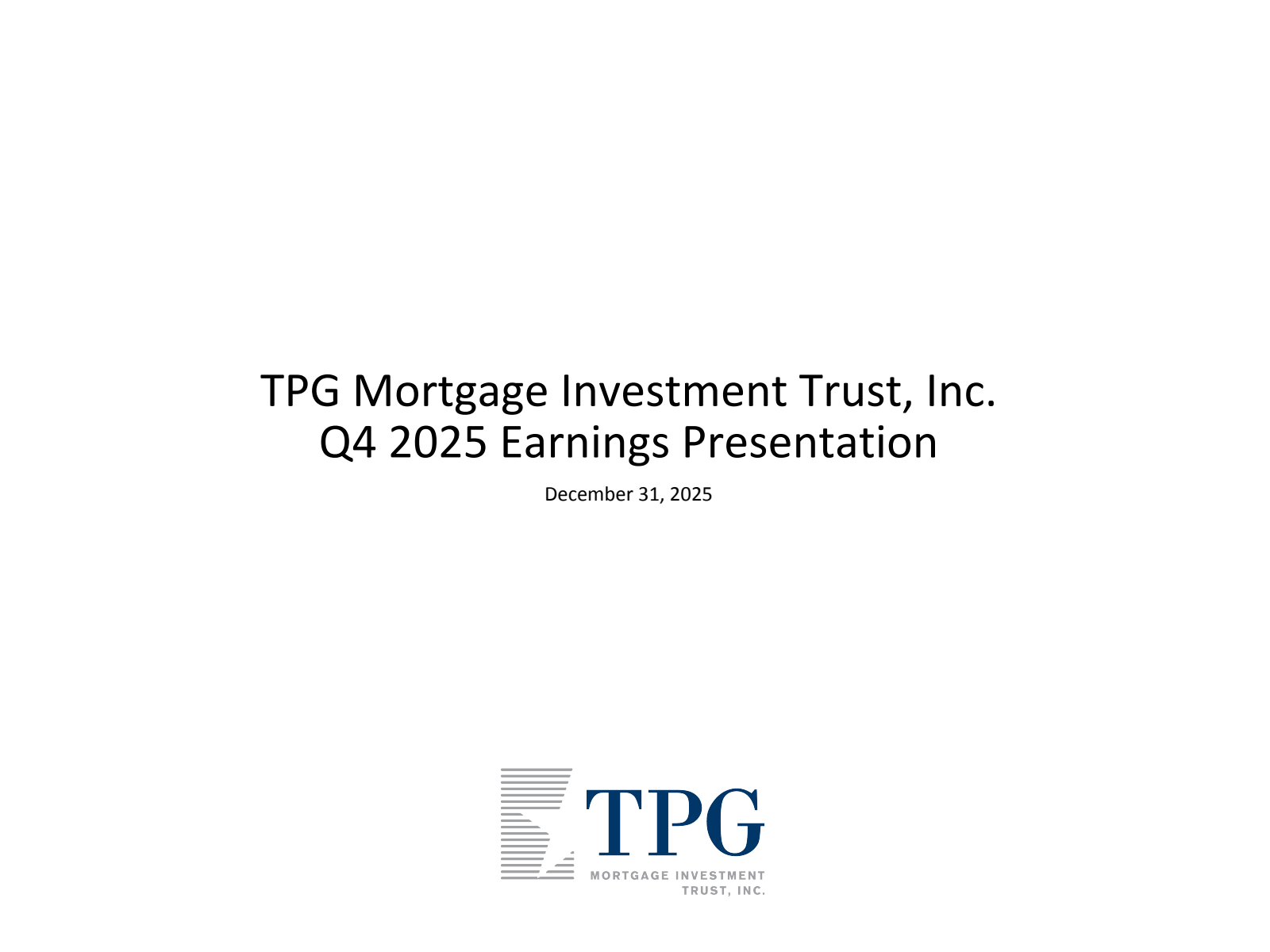AG Mortgage Investment Trust's Q4 2025 Slide Deck