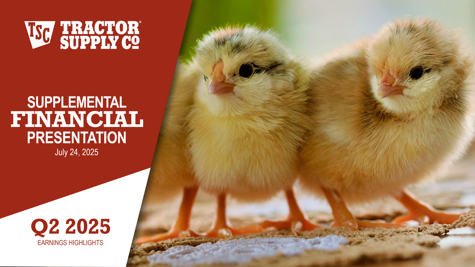 Tractor Supply's Q2 2025 Slide Deck