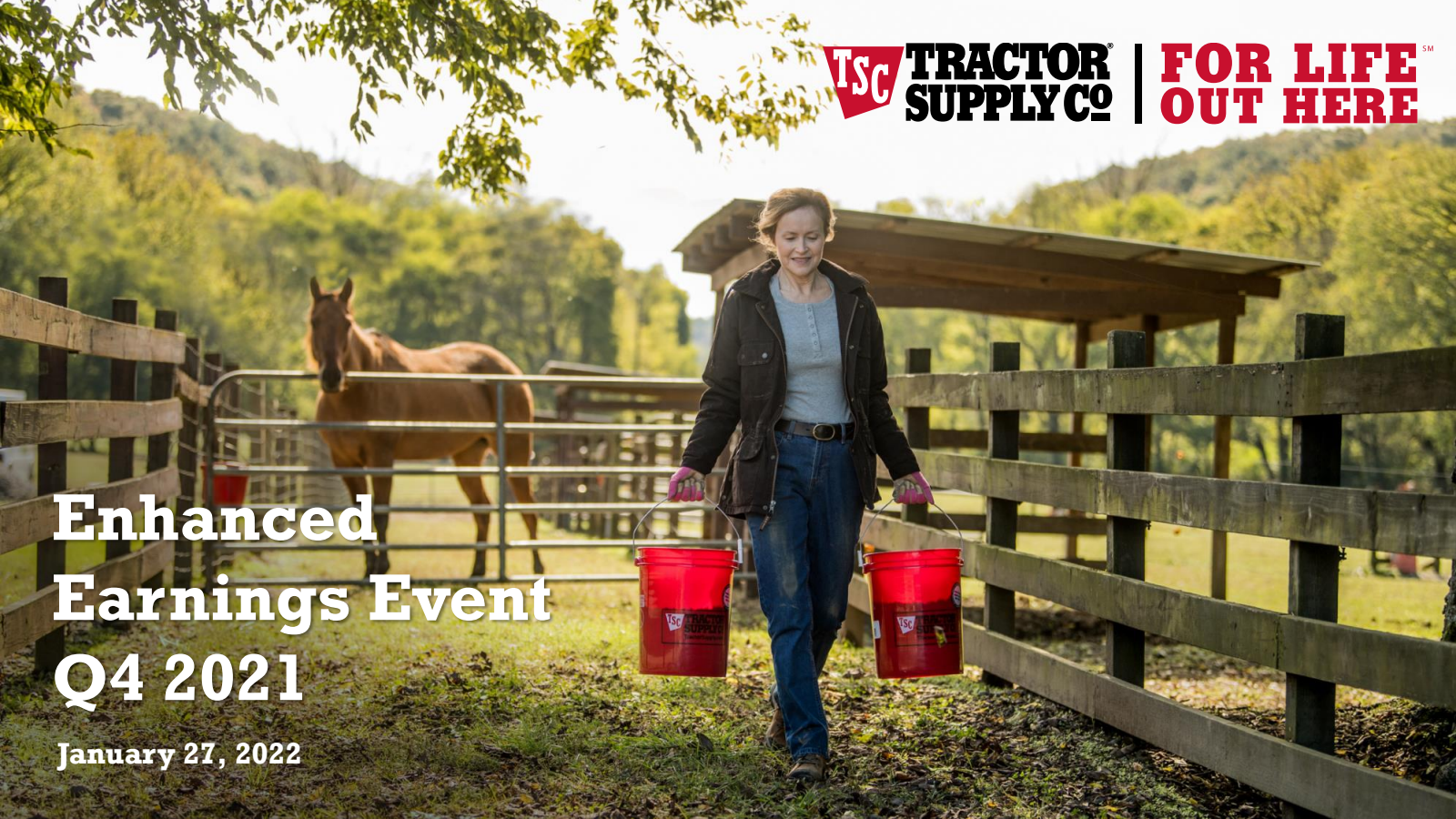 Tractor Supply's Q4 2021 Slide Deck
