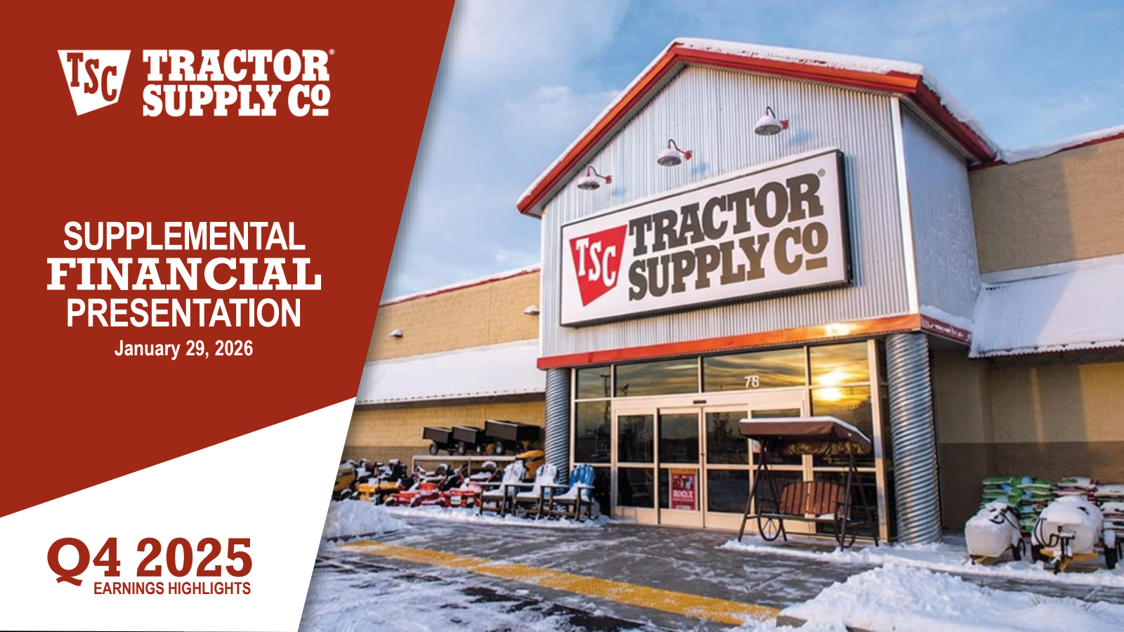 Tractor Supply's Q4 2025 Slide Deck