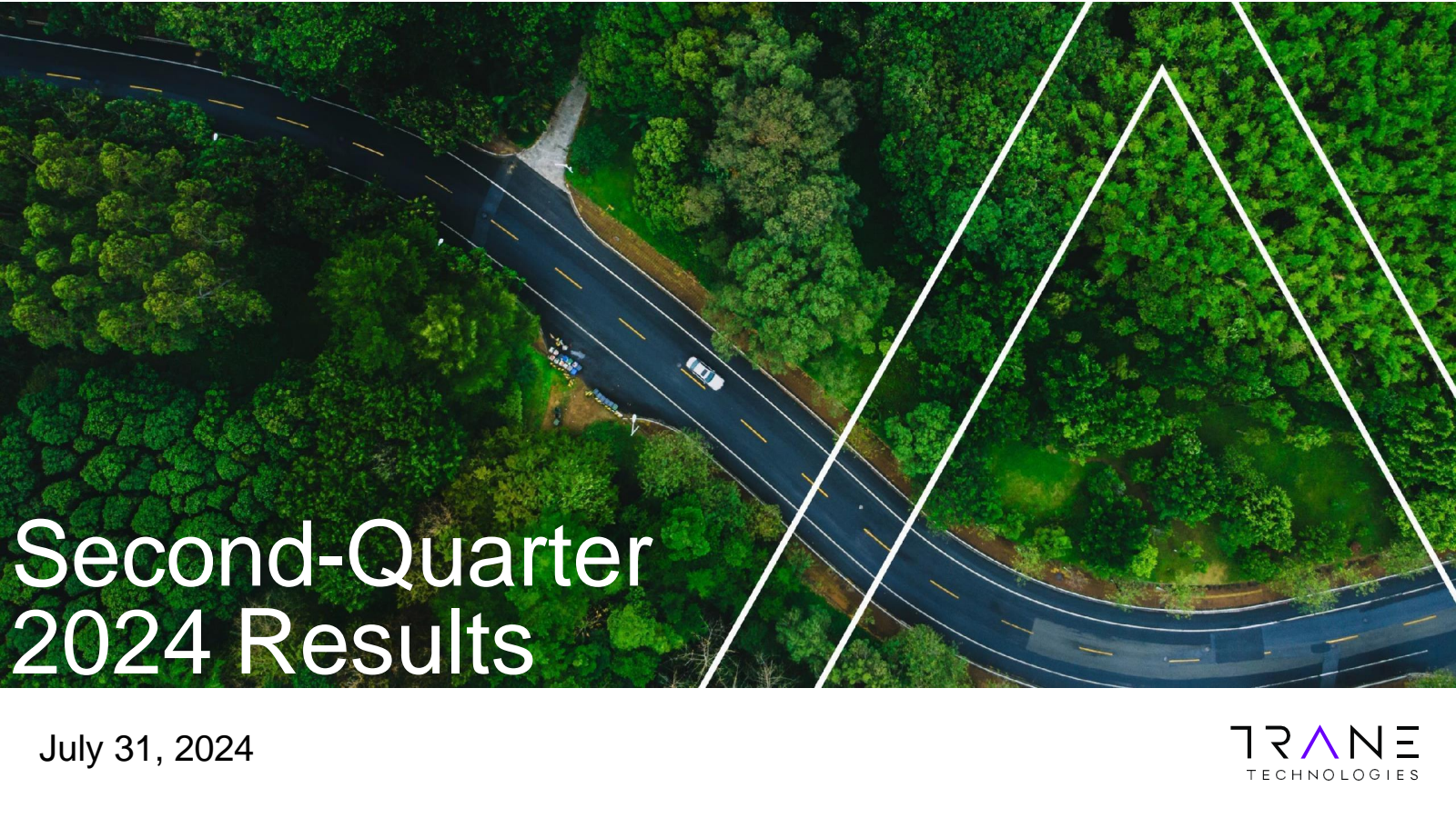 Trane Technologies' Q2 2024 Slide Deck