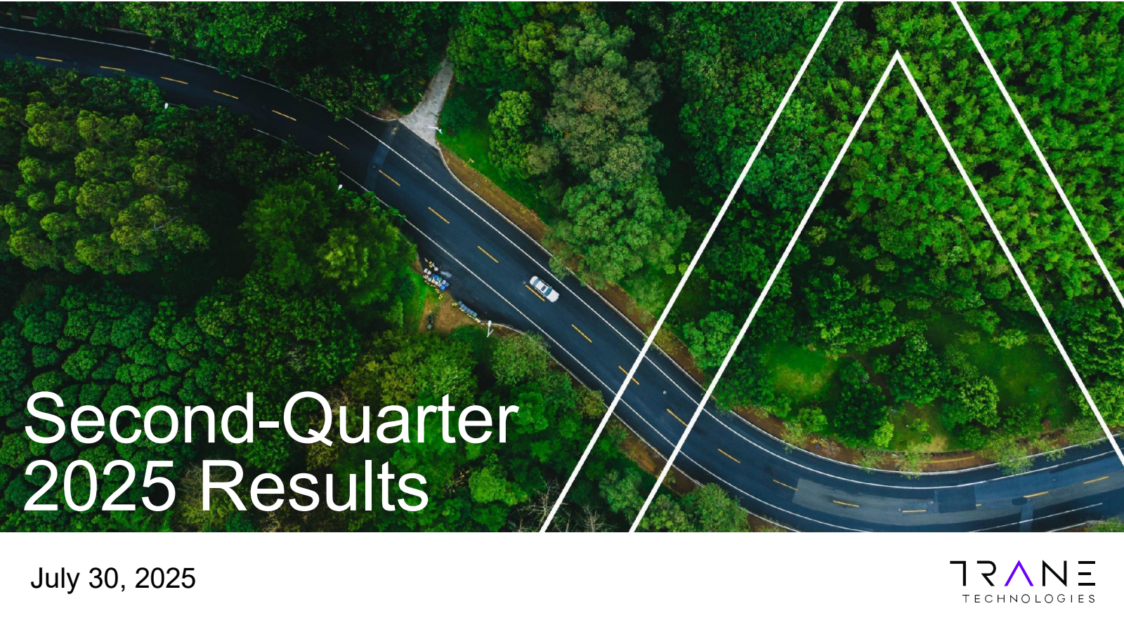 Trane Technologies' Q2 2025 Slide Deck