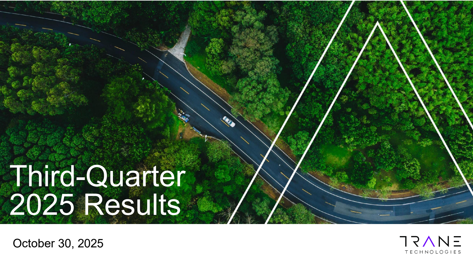 Trane Technologies' Q3 2025 Slide Deck