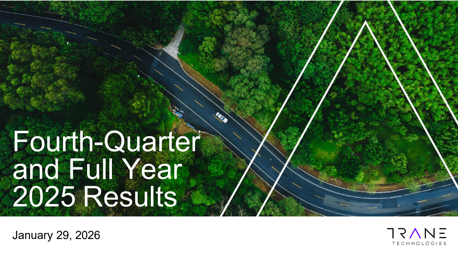 Trane Technologies' Q4 2025 Slide Deck