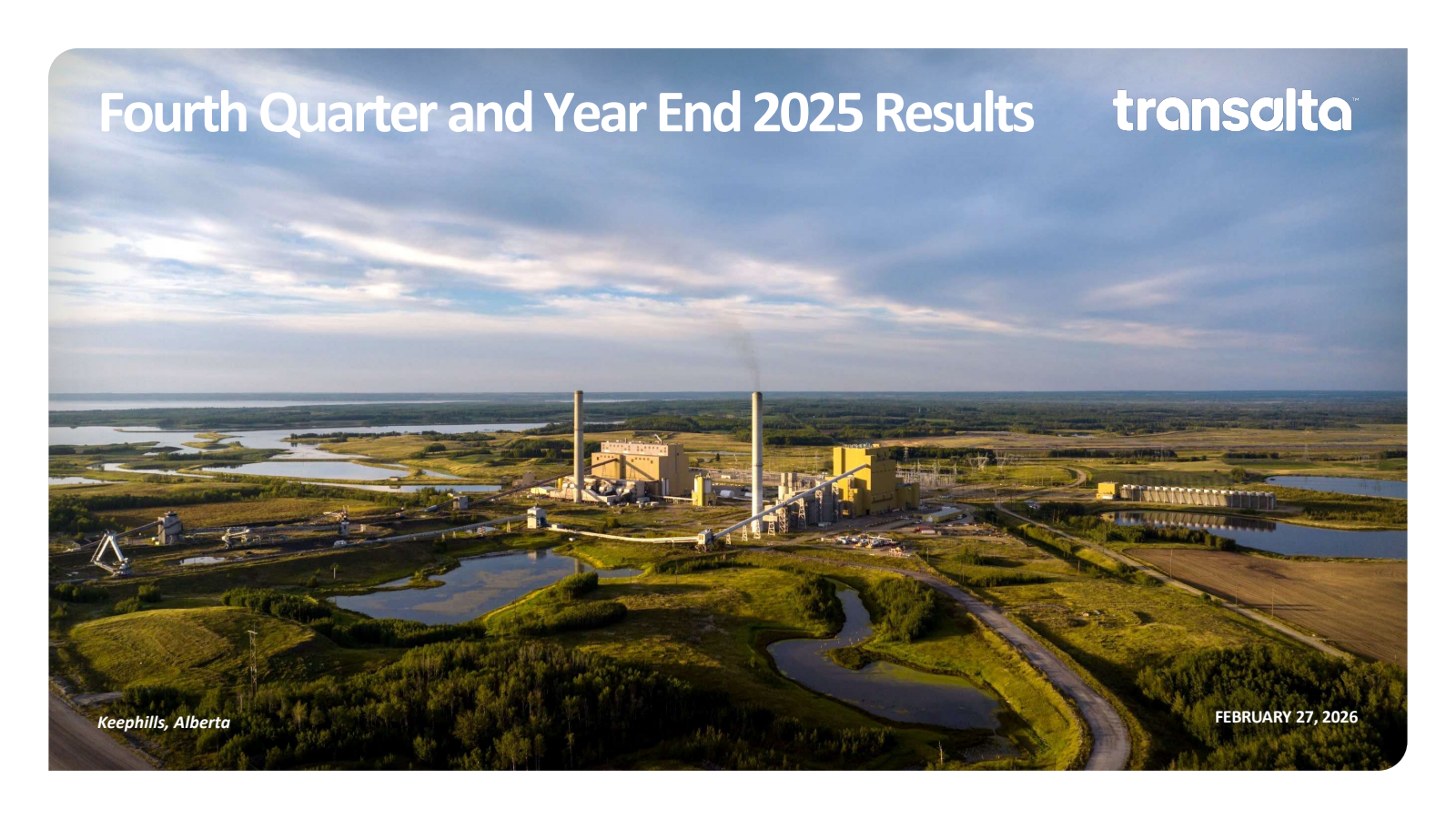 TransAlta's Q4 2025 Slide Deck