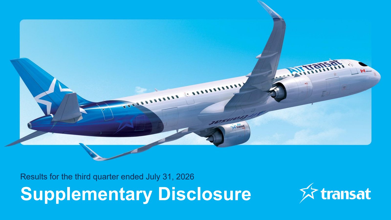 Transat A.T.'s Q3 2026 Slide Deck