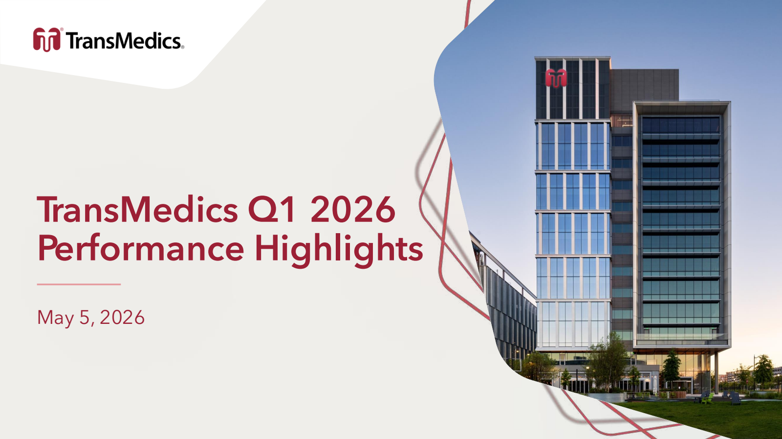 TransMedics Group's Q1 2026 Slide Deck
