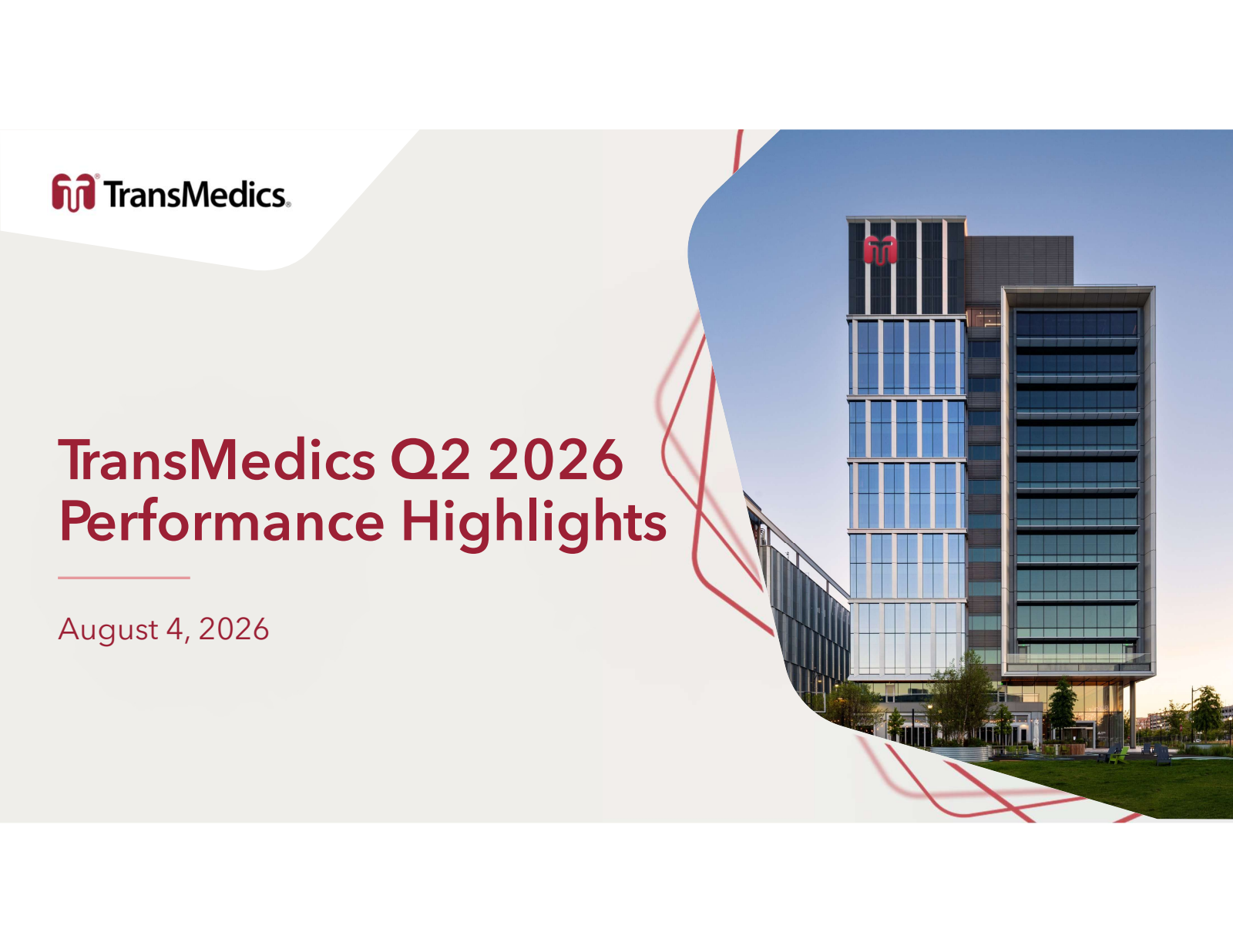 TransMedics Group's Q2 2026 Slide Deck