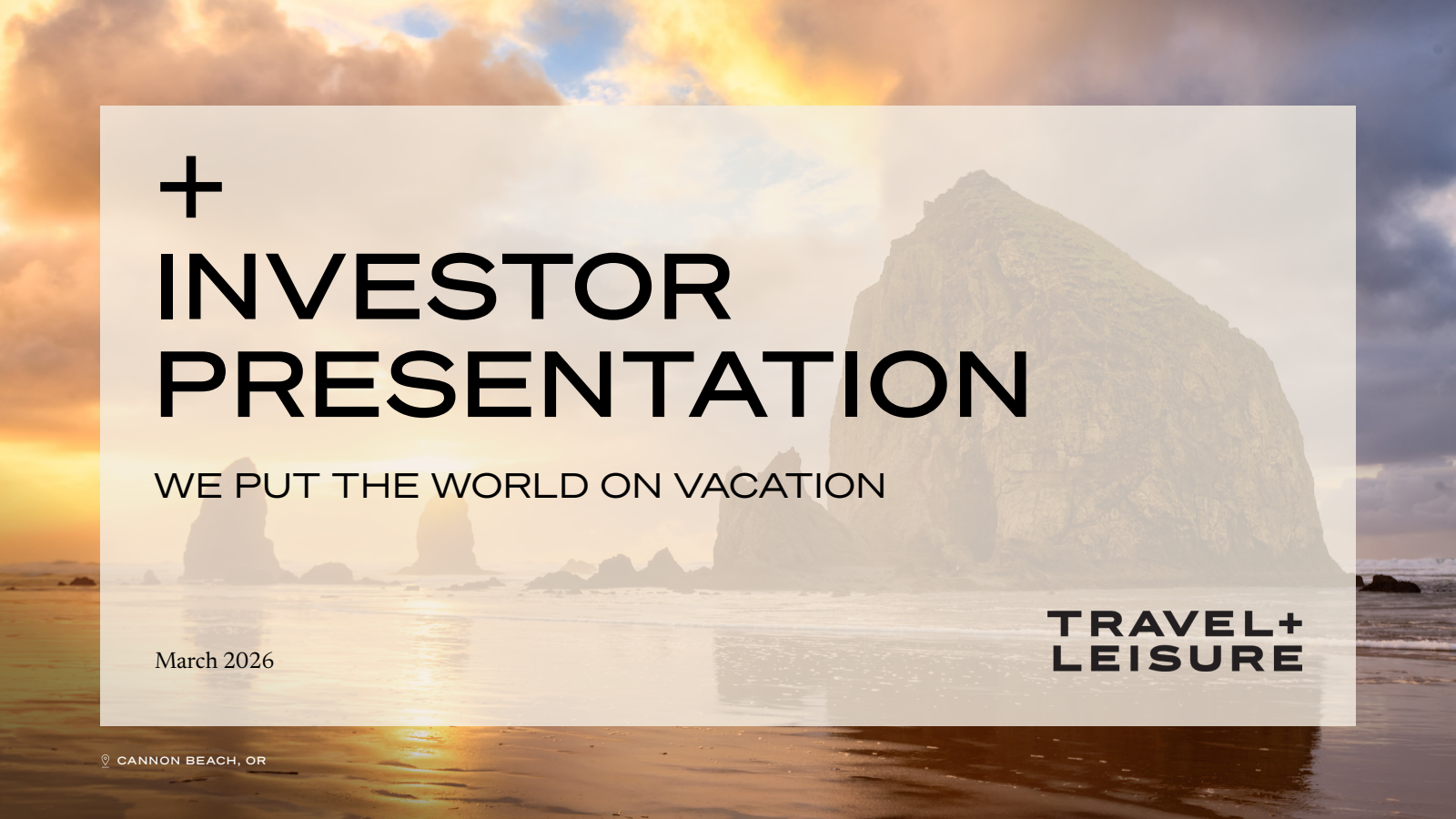 Travel + Leisure's Q4 2025 Slide Deck