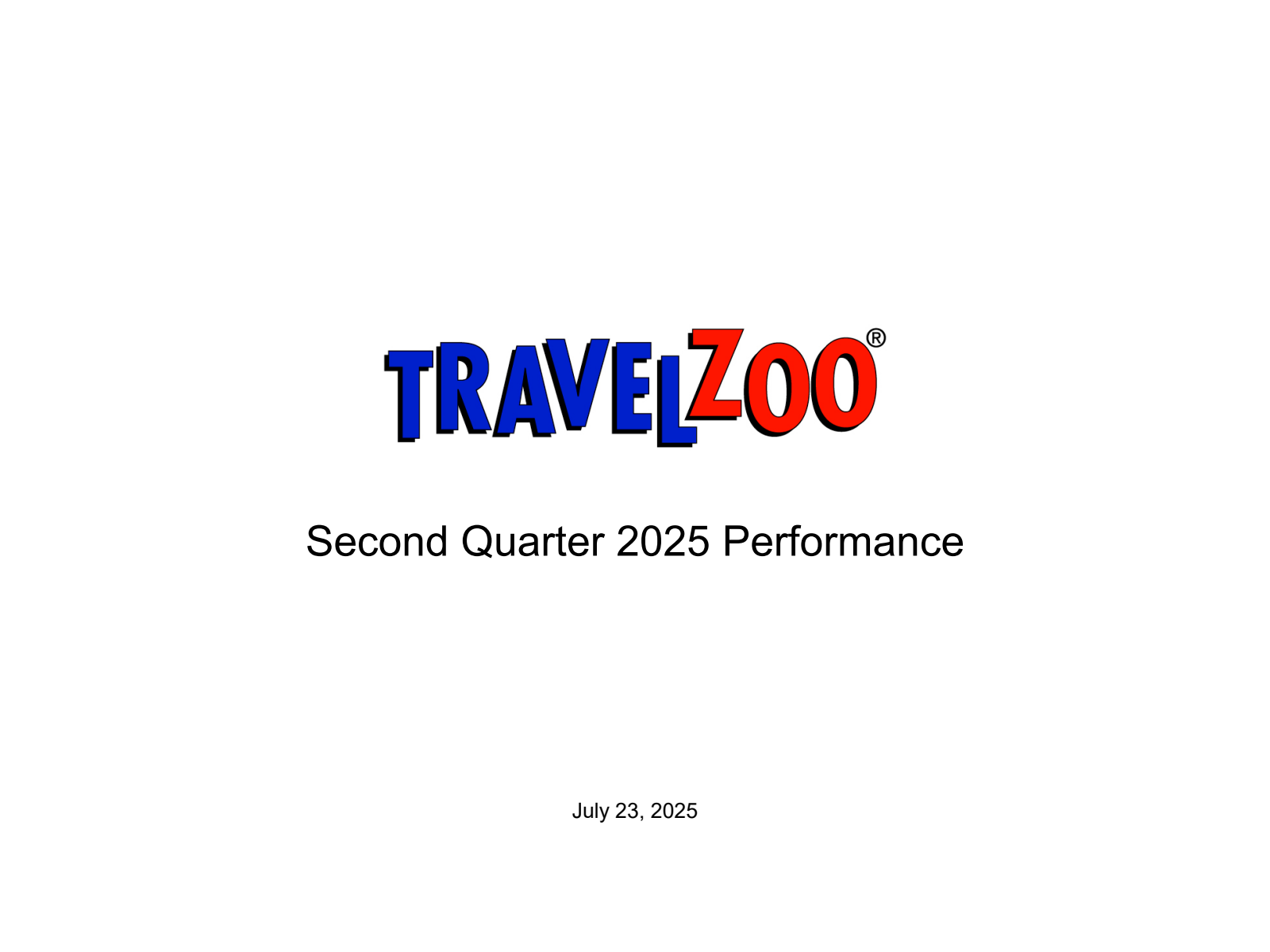 Travelzoo's Q2 2025 Slide Deck