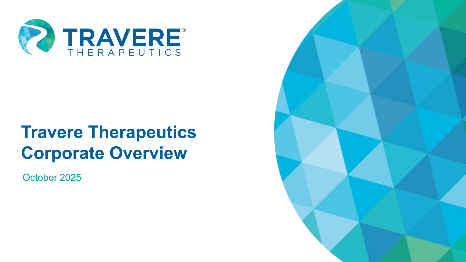 Travere Therapeutics' Q3 2025 Slide Deck