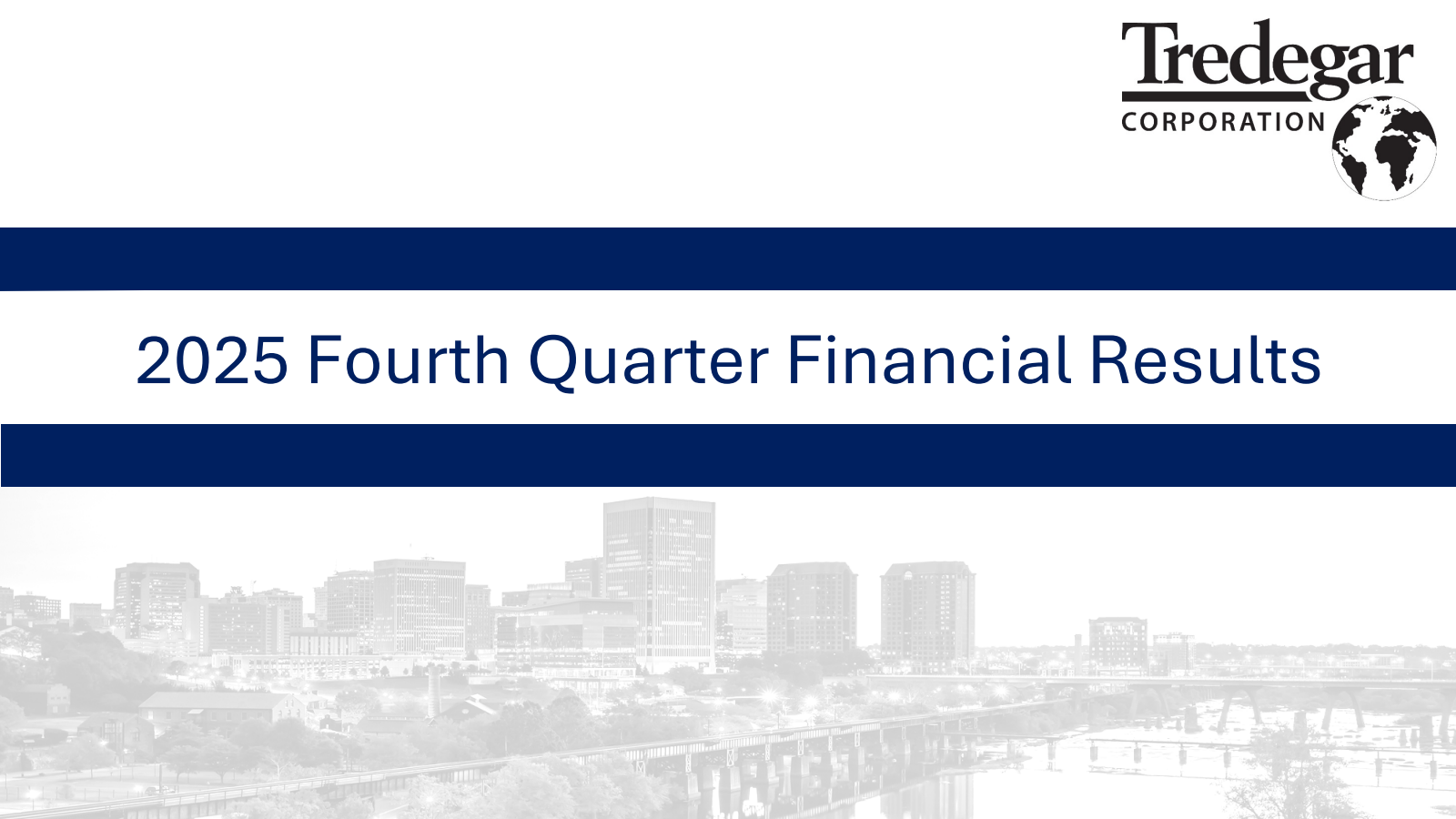 Tredegar's Q4 2025 Slide Deck