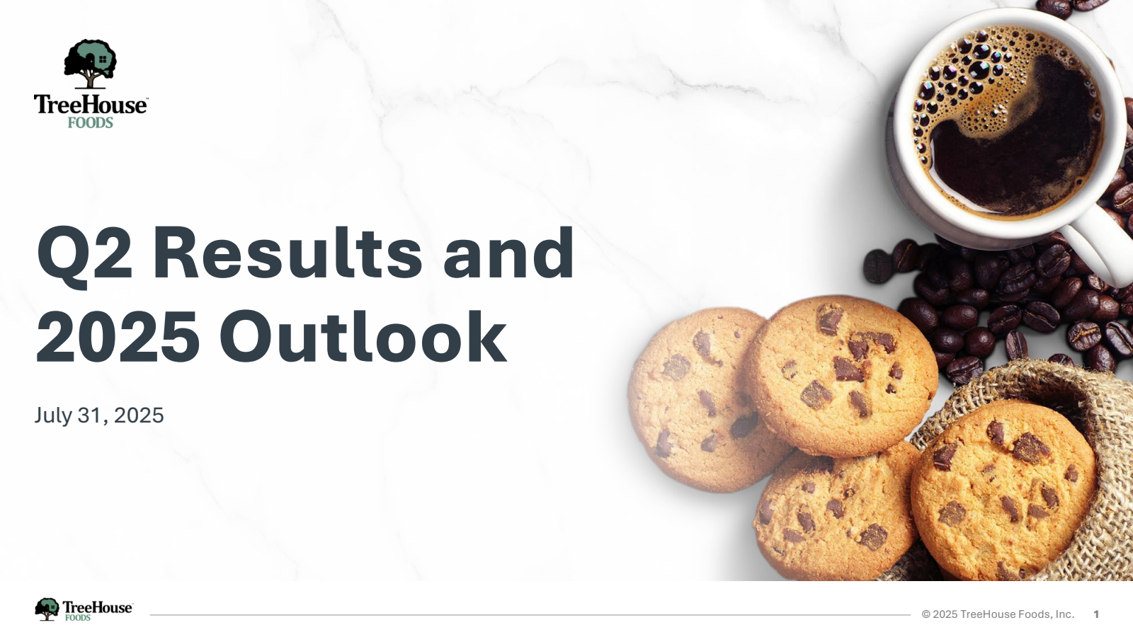 TreeHouse Foods' Q2 2025 Slide Deck