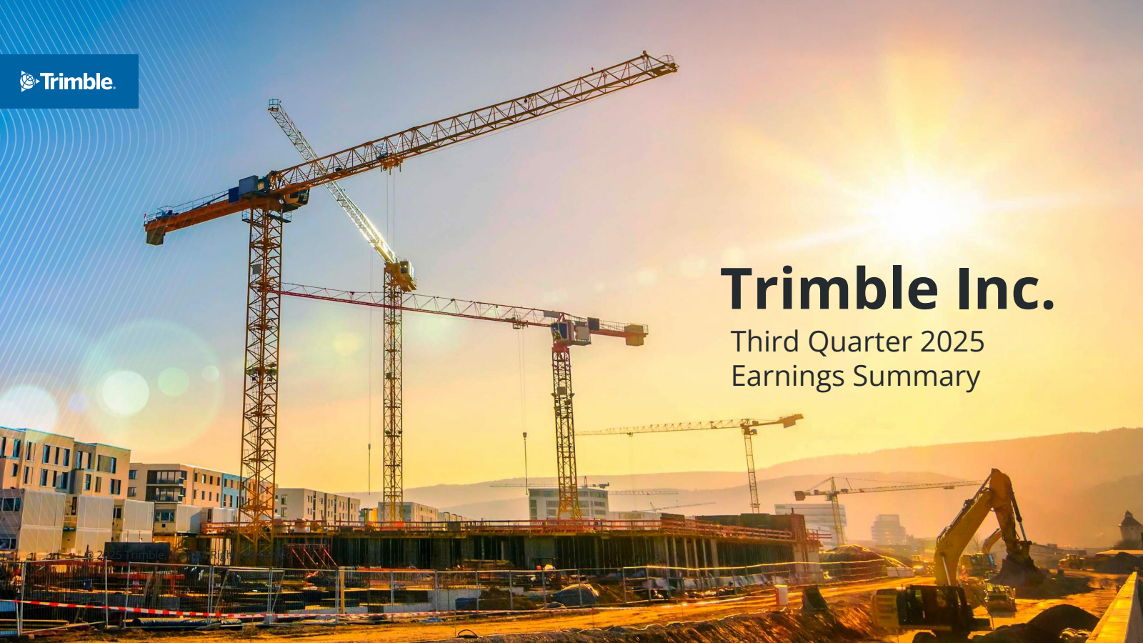 Trimble's Q3 2025 Slide Deck