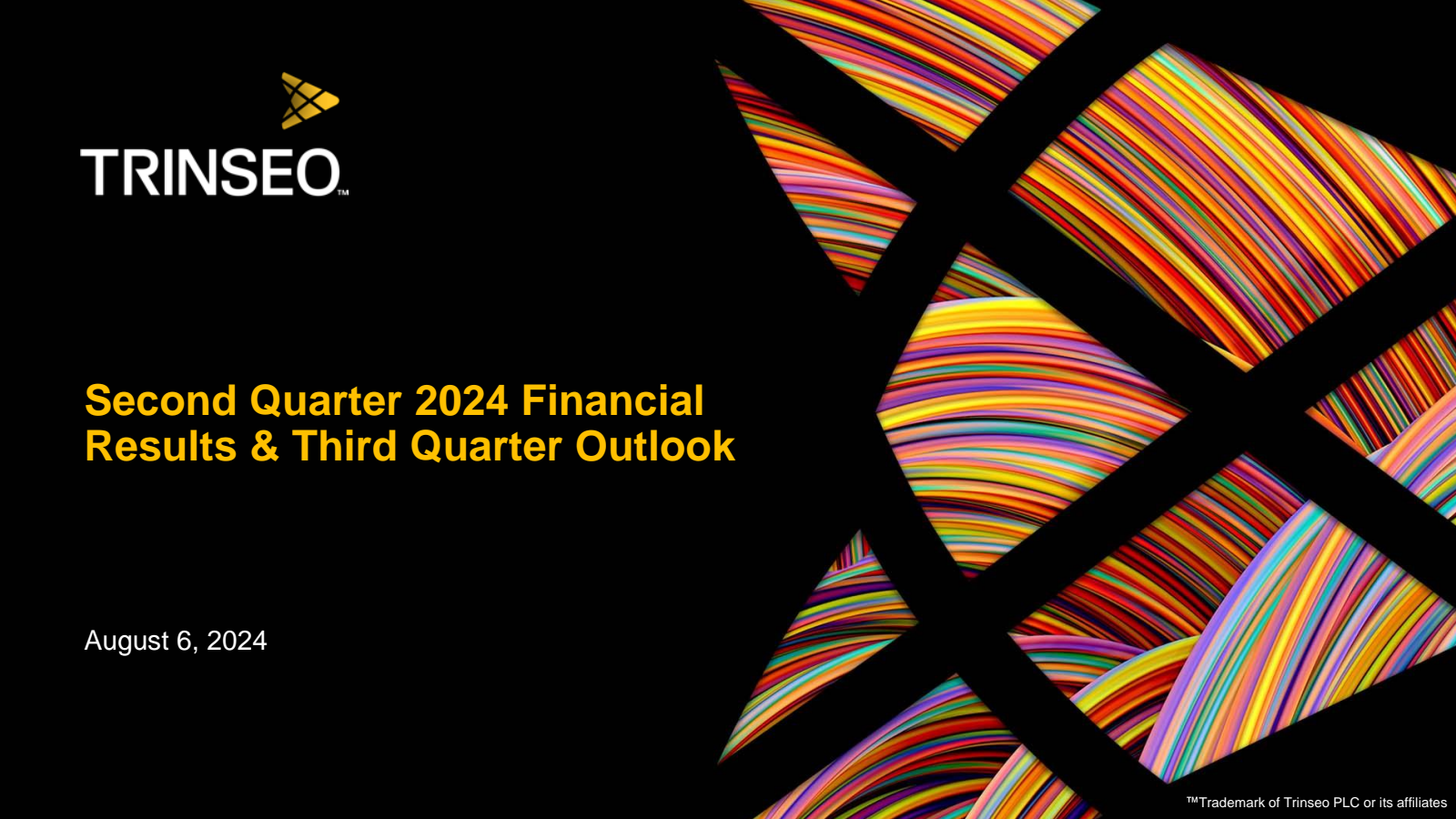 Trinseo's Q2 2024 Slide Deck