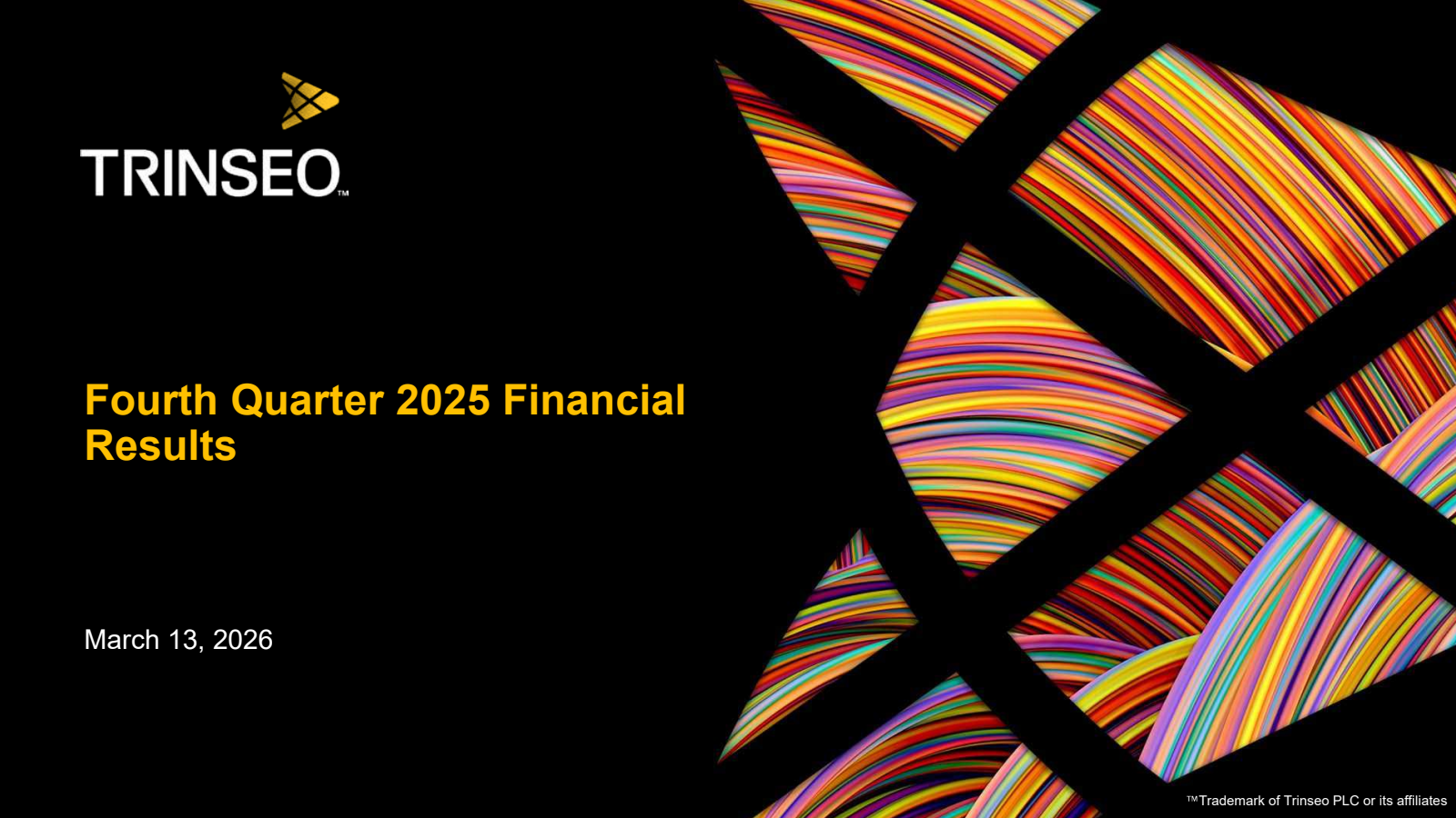 Trinseo's Q4 2025 Slide Deck