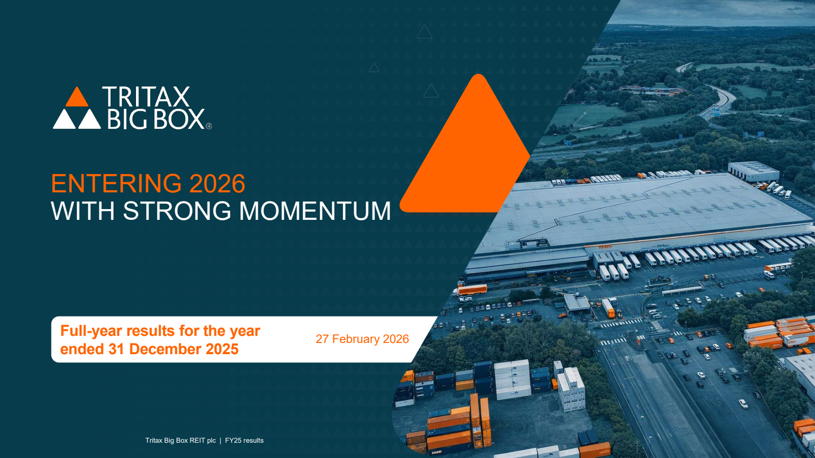 Tritax Big Box REIT's H2 2025 Slide Deck