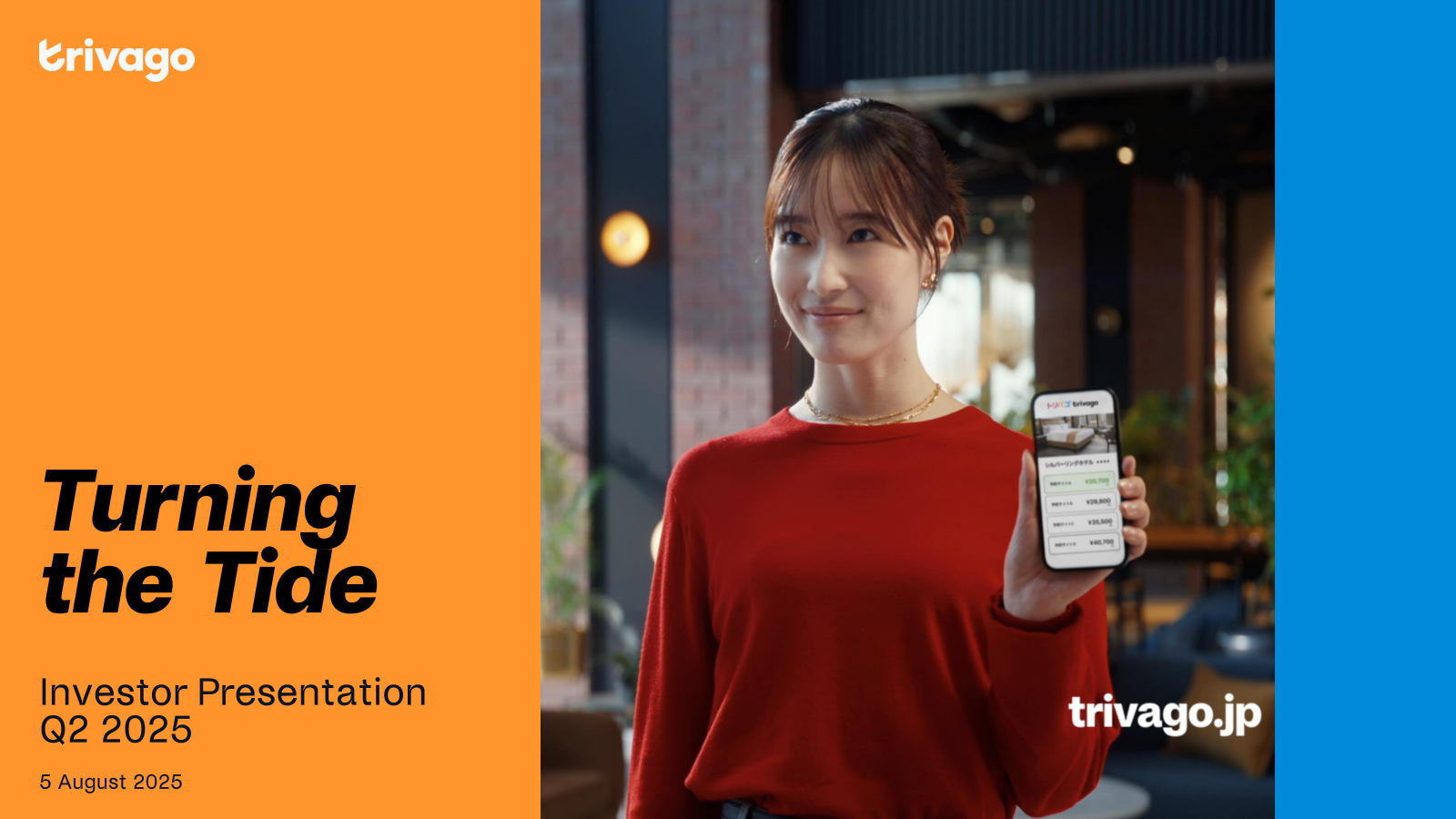 Trivago N.V. ADS's Q2 2025 Slide Deck