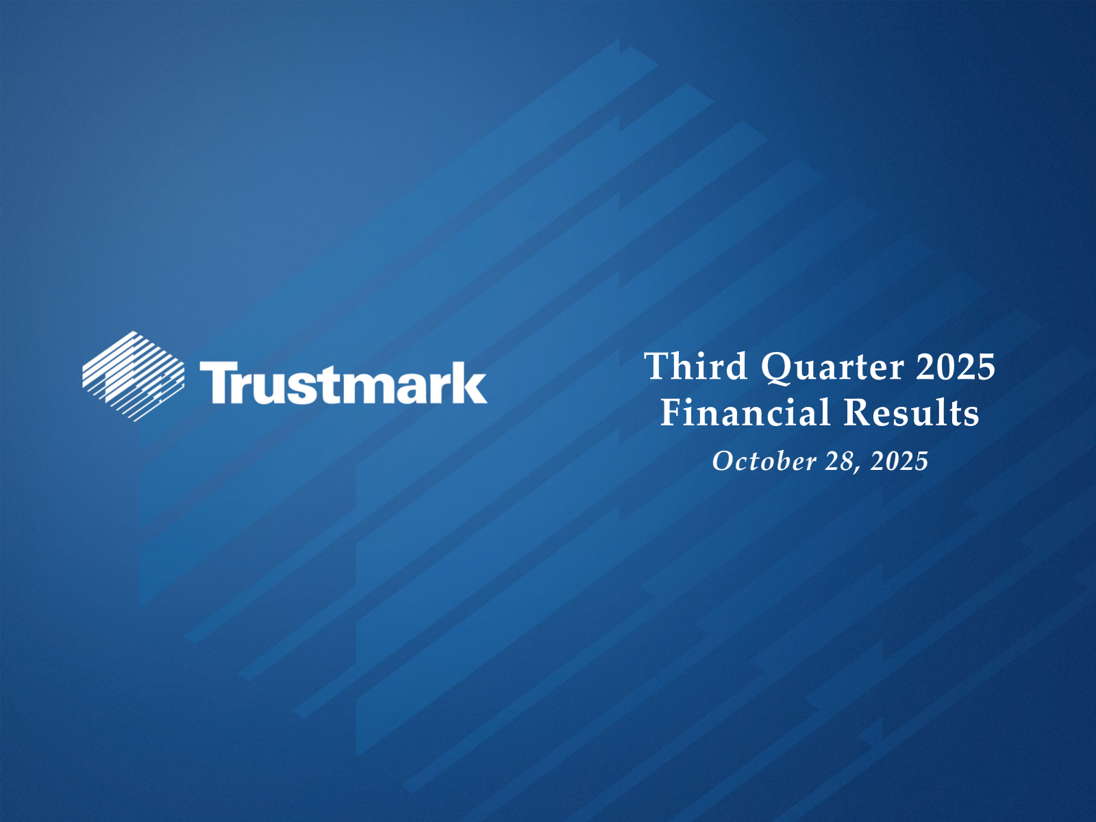 Trustmark's Q3 2025 Slide Deck