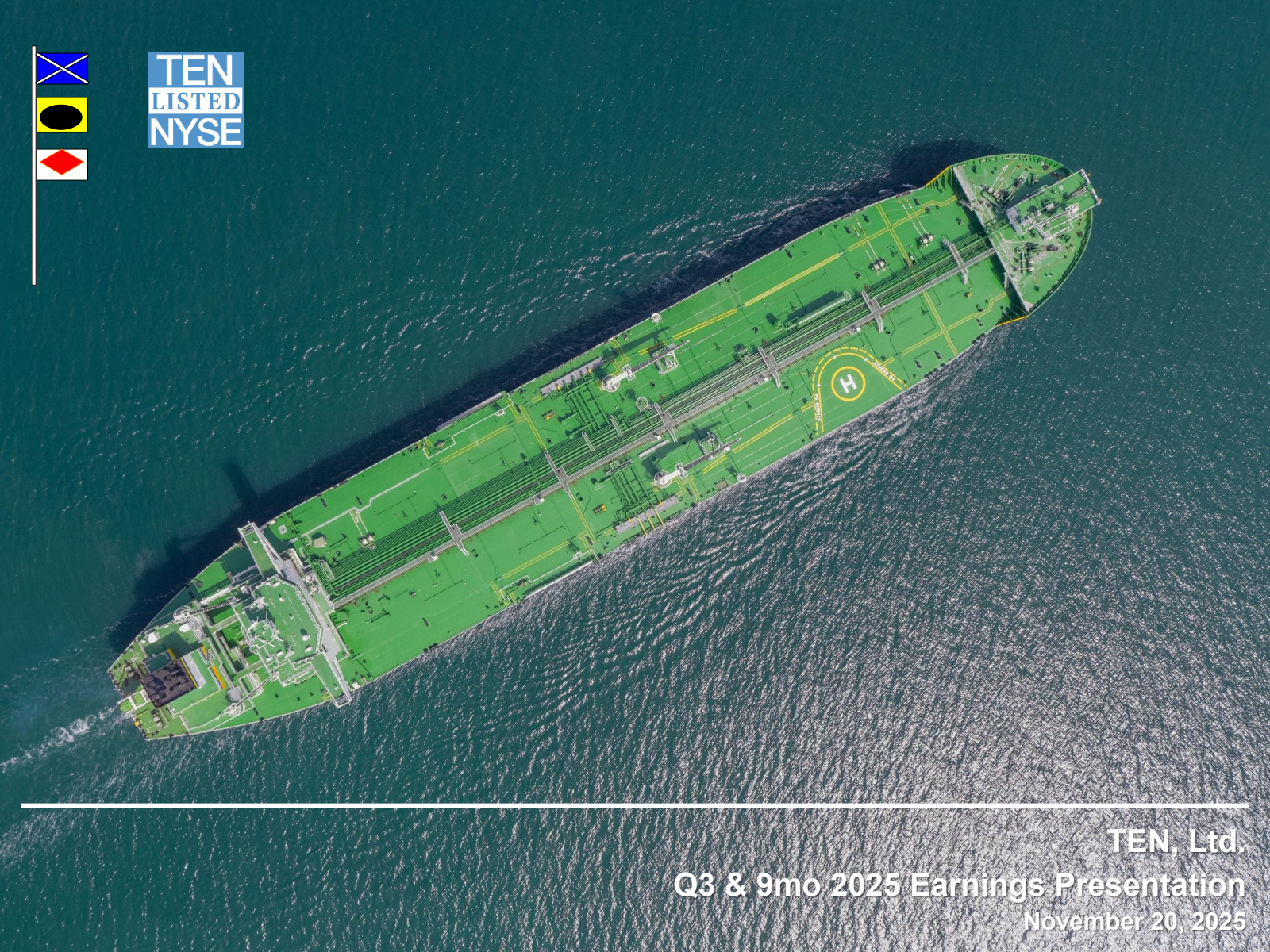 Tsakos Energy Navigation's Q3 2025 Slide Deck