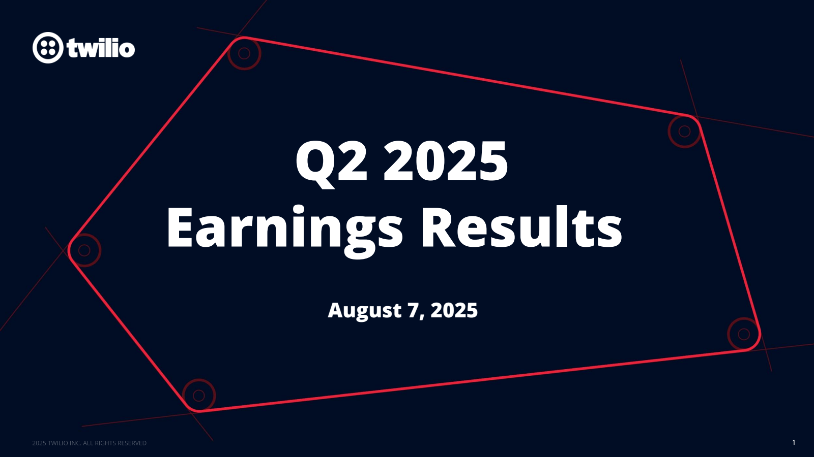 Twilio's Q2 2025 Slide Deck
