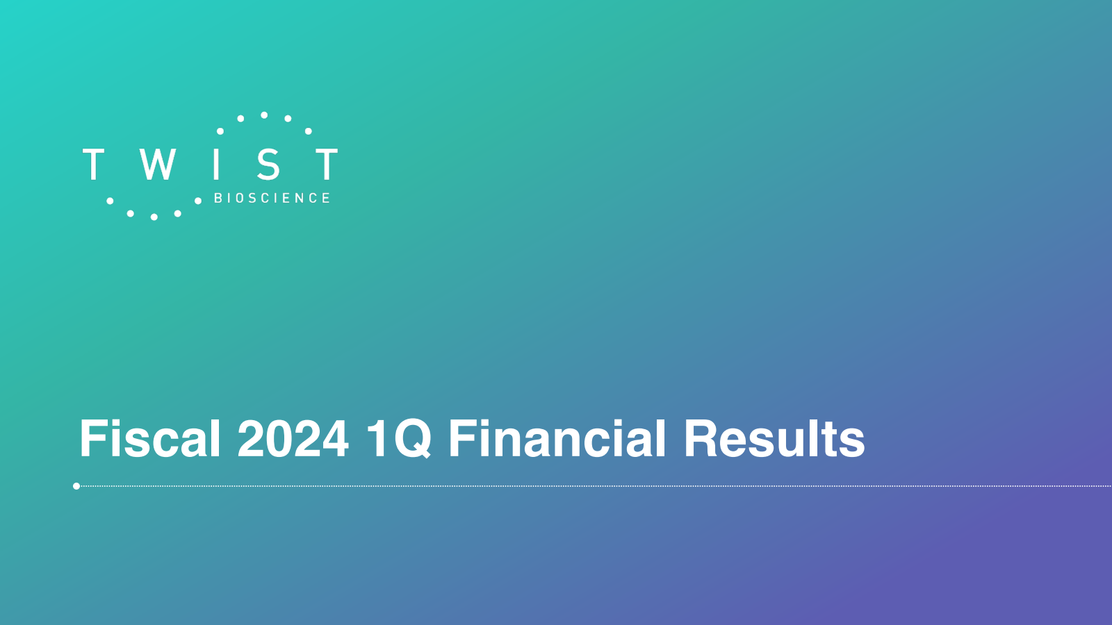 Twist Bioscience's Q2 2024 Slide Deck