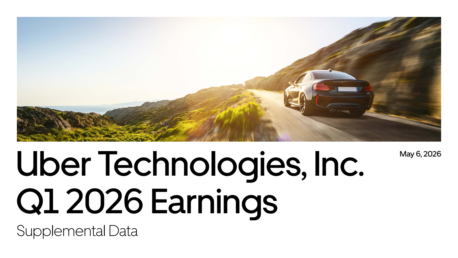 Uber Technologies' Q1 2026 Slide Deck