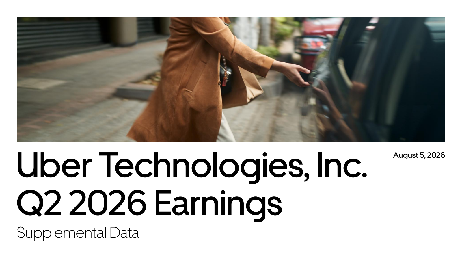Uber Technologies' Q2 2026 Slide Deck