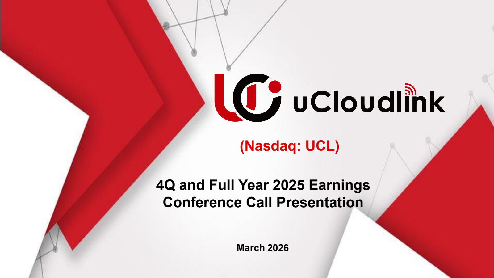 uCloudlink Group's Q4 2025 Slide Deck