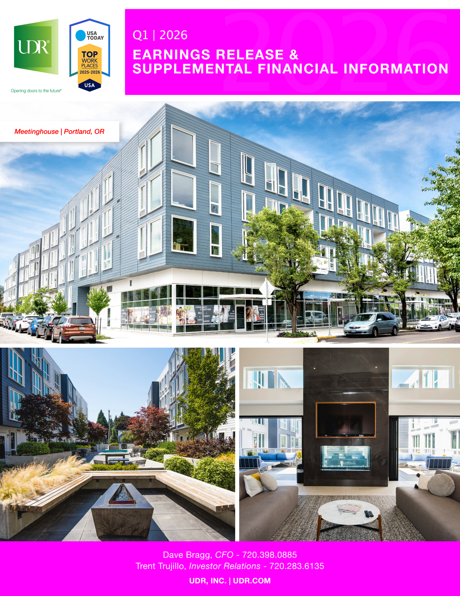 United Dominion Realty Trust's Q1 2026 Slide Deck