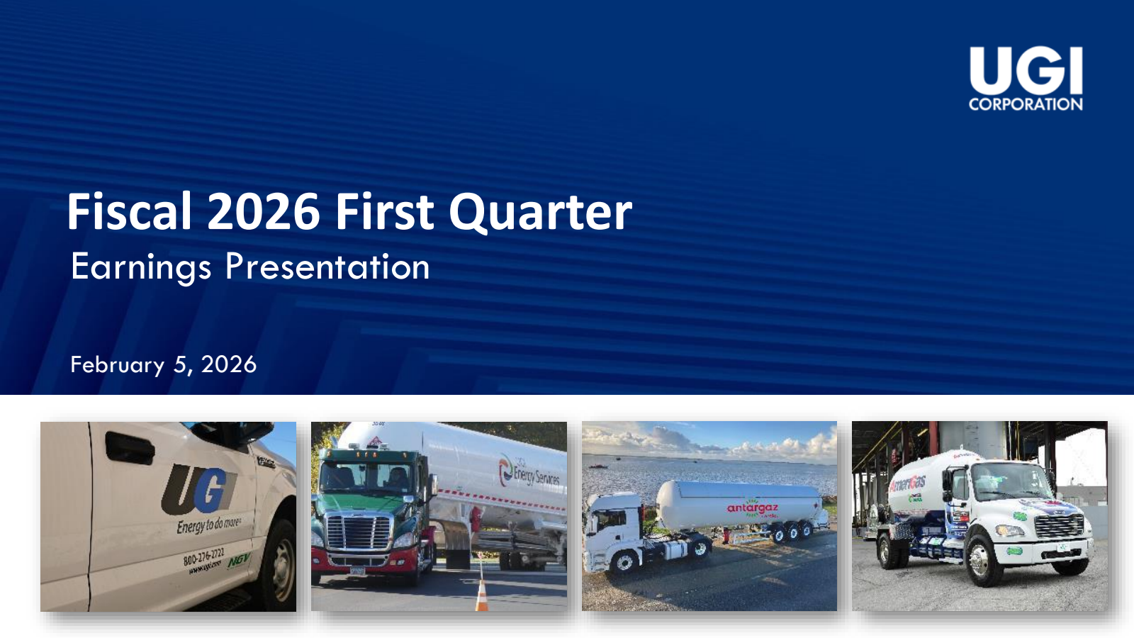 UGI's Q1 2026 Slide Deck